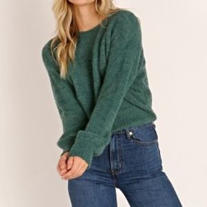 BNWT Brixton emerald green sweater